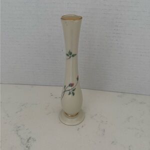 Lenox Ivory, green, pink and Gold floral Plate